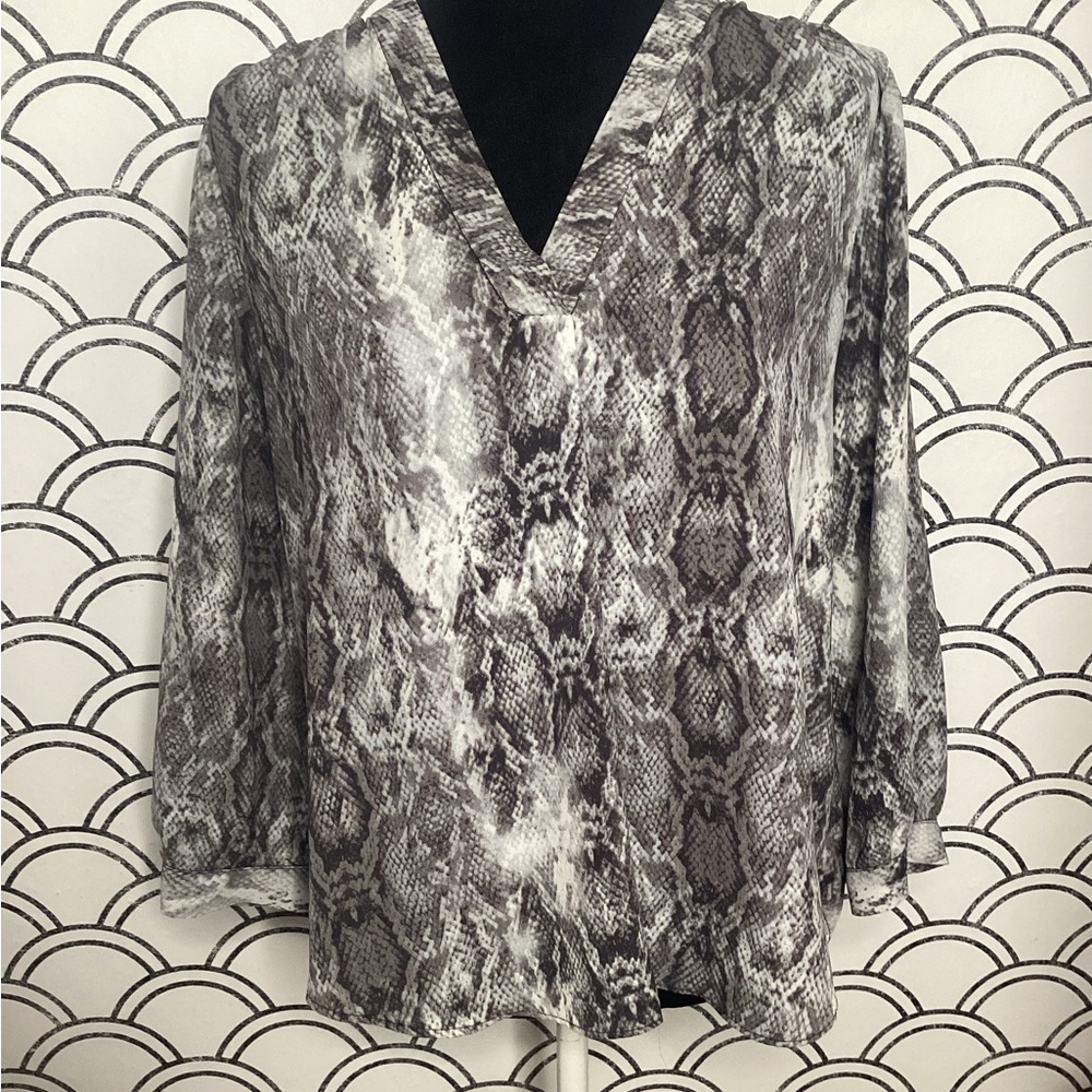 Vince Camuto Snake Print Blouse – Size Large